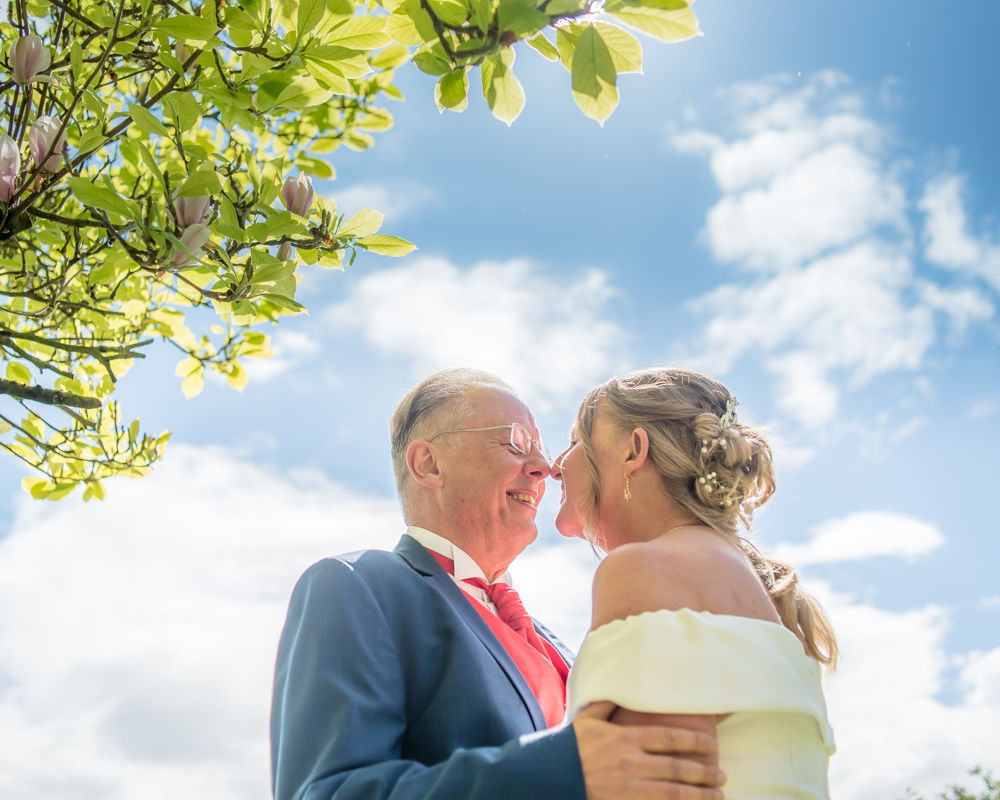 Blue skies, Lake District wedding photography, Kendal