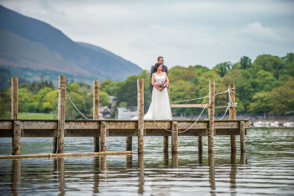 Derwent jetty, Lingholm wedding, Lake District