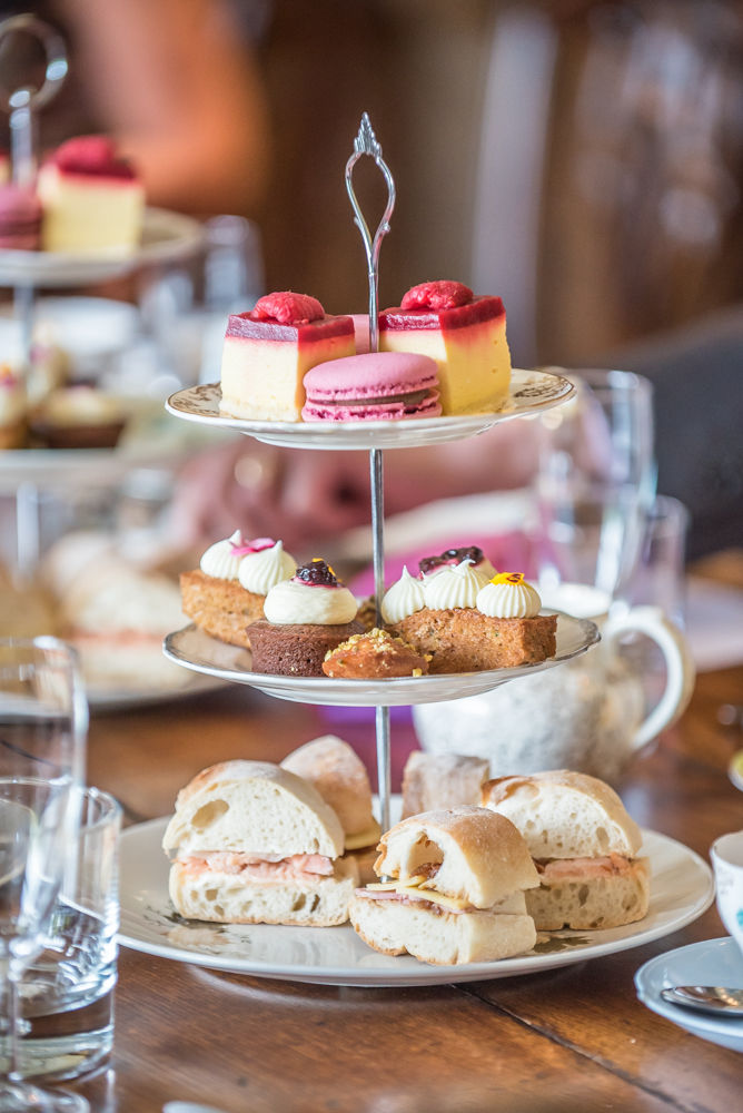 Afternoon tea, Lingholm wedding, Lake District
