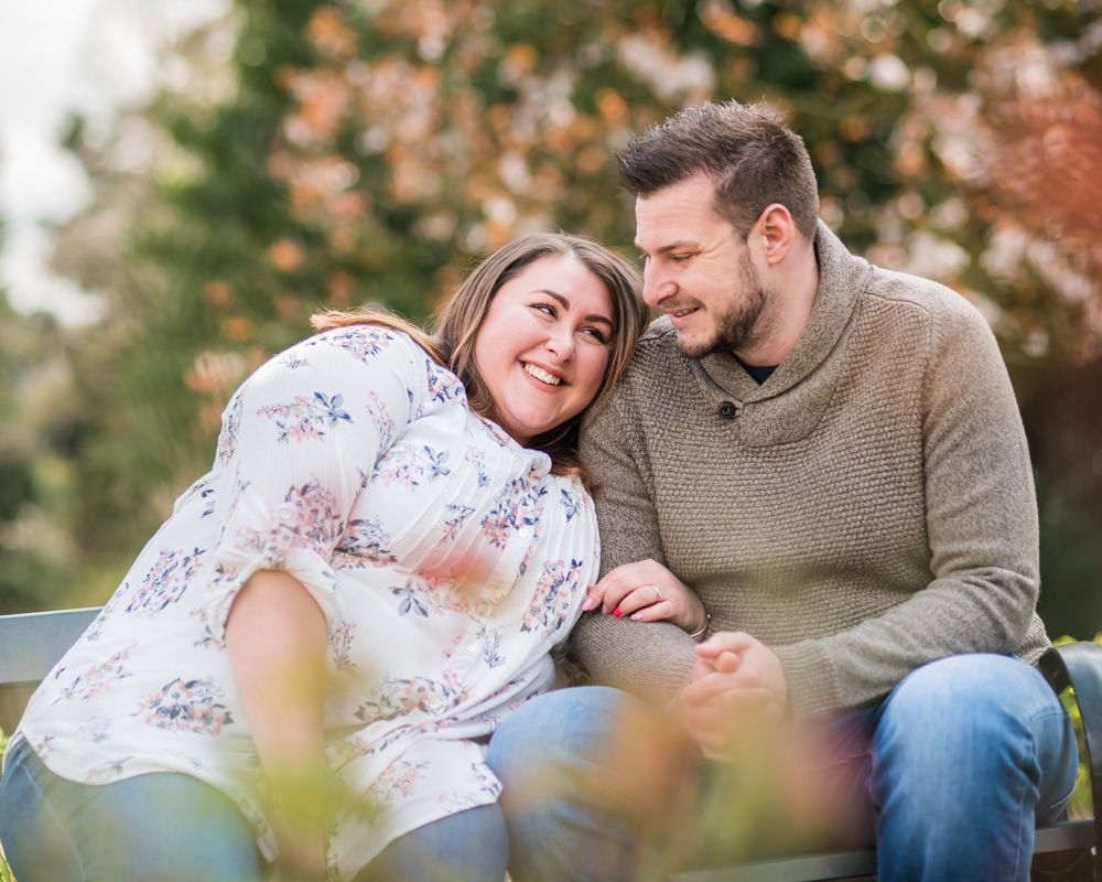 Pre-wedding portraits in Sheffield Botanical Gardens