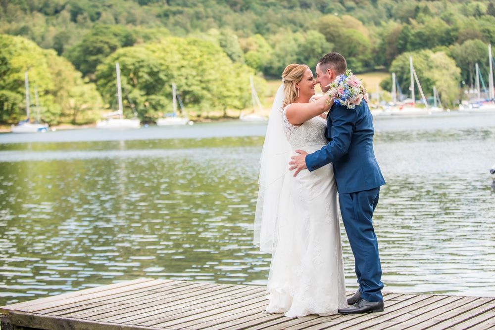 The look of love, Lakeside weddings, Windermere wedding portraits