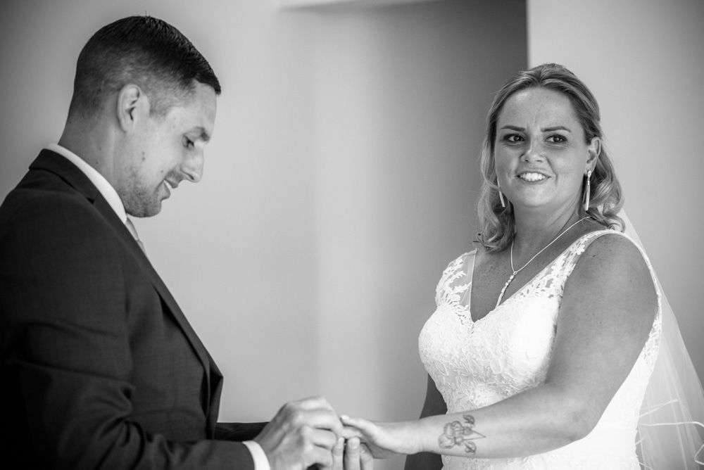 Ring exchange, Lakeside Hotel weddings, Windermere