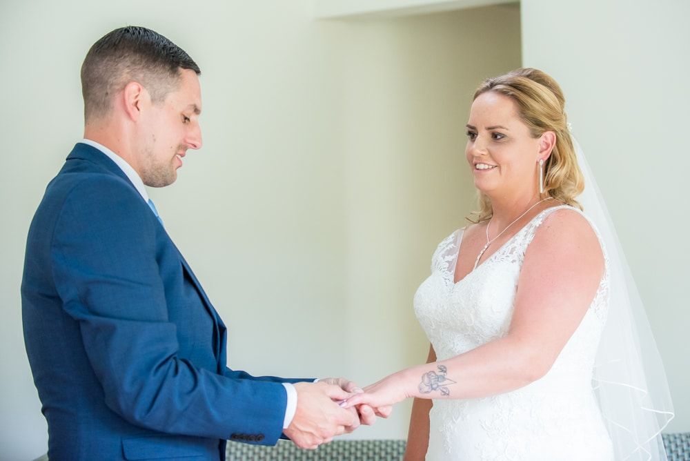 Intimate moments during ceremony, Windermere wedding photographers