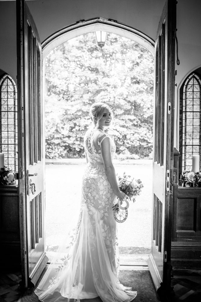Alex in her dress,  wedding photographers Carlisle register office elopement wedding Lake District