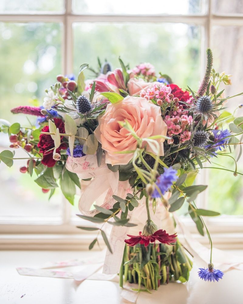 Brides bouquet, Sheffield wedding photographers, Ringwood Hall Hotel