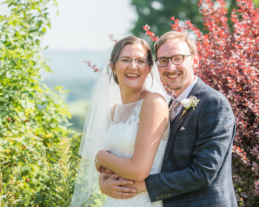 Tickling the bride, Shireburn Arms, Lancashire wedding photographers