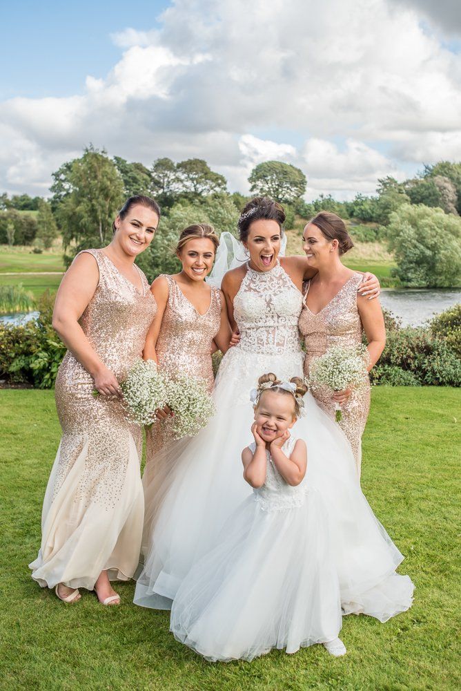 Flowergirl posing, Waterton Park Hotel weddings, Yorkshire wedding photographers