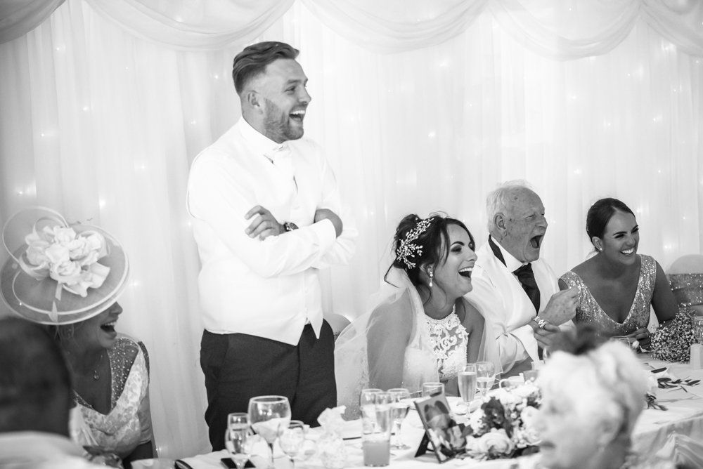 Grooms speech, Waterton Park Hotel weddings, Yorkshire wedding photographers