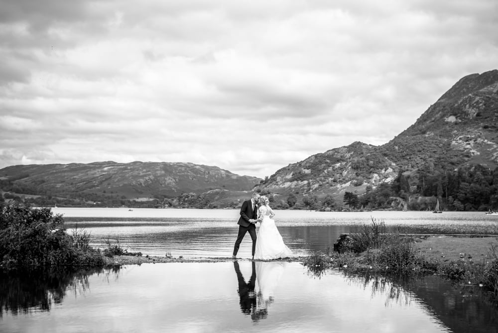 Mirror lake reflections, Inn on the Lake Weddings, Lake District