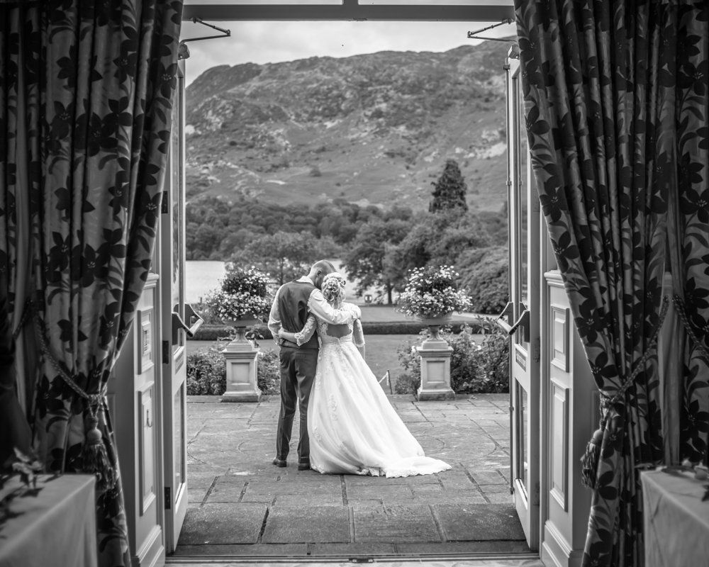 Reflective moments on wedding day, Inn on the Lake Weddings, Lake District