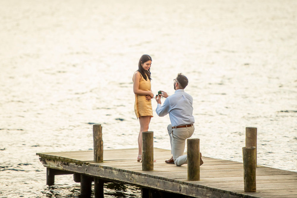 Tanvir proposing to his girlfriend at Windermere