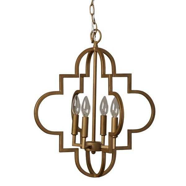 Perfect Above The Foyer Or Dining Table, This Pendant Casts A Warm Glow  Over Any Space. | Geometric Chandelier, Chandelier, Foyer Pendant With Reidar 4 Light Geometric Chandeliers (Gallery 7 of 15)