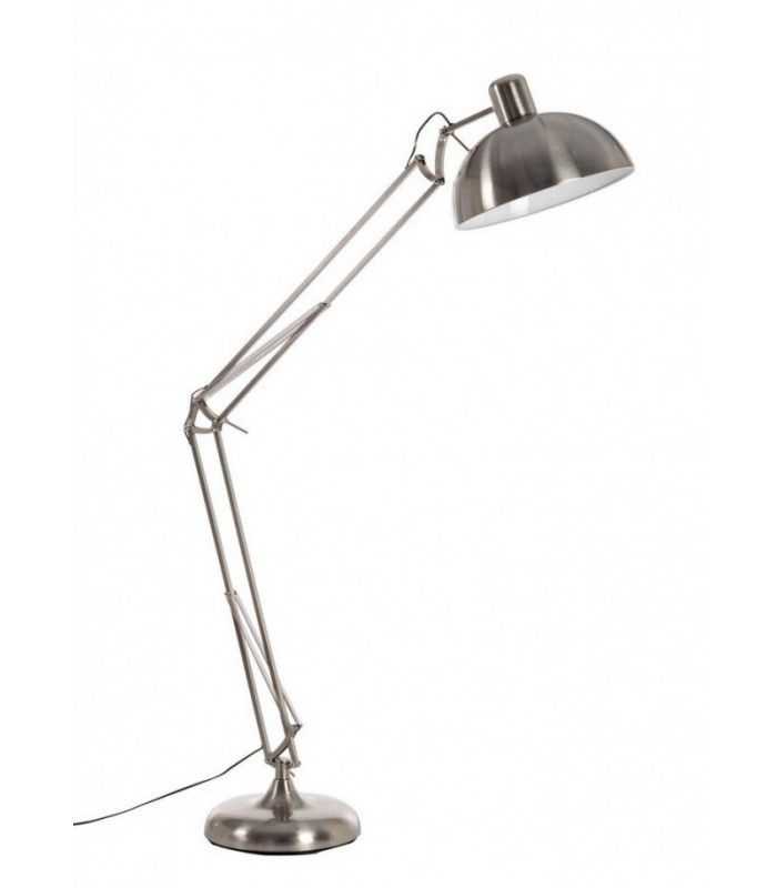 Big Satin Steel Floor Lamp H180 Inside Steel Floor Lamps For Contemporary House (Gallery 1 of 15)