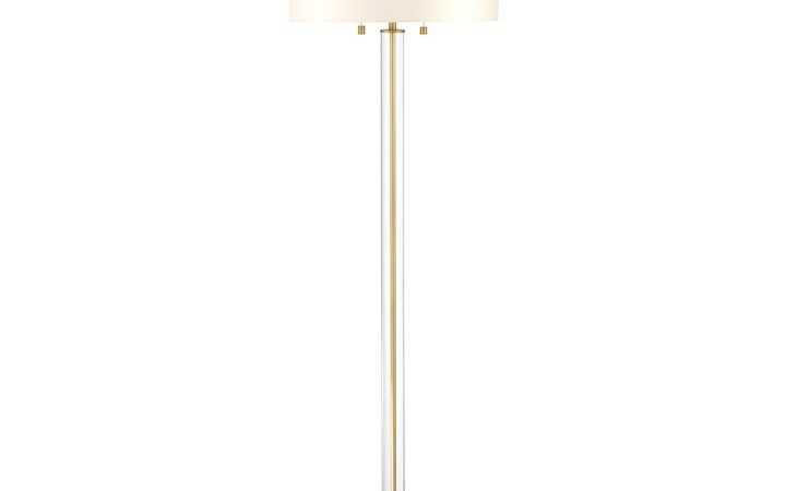 15 Ideas of Satin Brass Floor Lamps