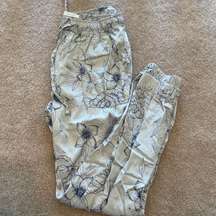 Blue Floral Jogger Pants