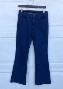 Banana Republic Womens Jeans Blue Denim Wide Leg Stretch Size 8