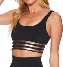 NWT Beach Riot metallic Leah top sports bra