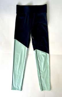 All Access Bandier High Rise Leggings Color Block Blue size Small EUC Athilesure