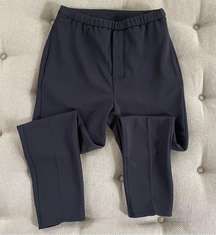 Black Button Fly Crop Pants 44 8