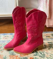 Hot Pink Cowgirl Boots