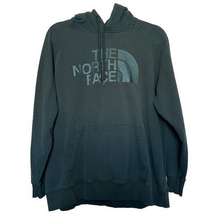 The North Face Women Pullover Hoodie XL Hunter Green Graphic Logo Outdoor