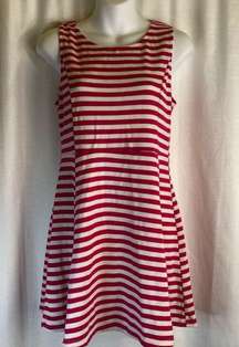 JJ Basics Pink & White Stripe Dress Large 🚨3/$15