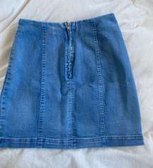 Denim Mini Skirt