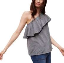 LOFT one shoulder ruffle top