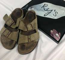 Birkenstock Taupe Suede Sandal