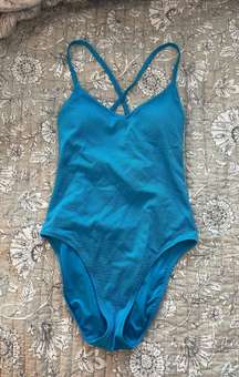 Blue One Piece Bathing Suit