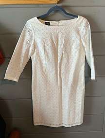 LL Bean White Eyelet dress