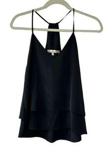 Lovers + Friends Black Tiered Racerback Cami Tank Women's Small