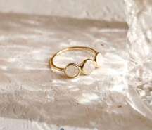 Linjer Ring Moonstone - Elisa  