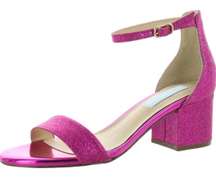 Betsy Johnson Fuscia Glitter Sandals