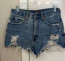 Distressed Jean Shorts