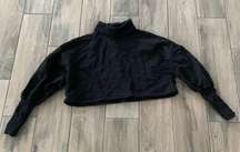 The range crop black sweater