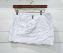 NWT  Y2K Style White Thin Mini Skirt Low Rise Junior’s Size 5