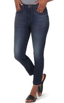 LEE Women’s Slim Fit High Rise Skinny Dark Wash Jeans NEW Plus Size 22 M