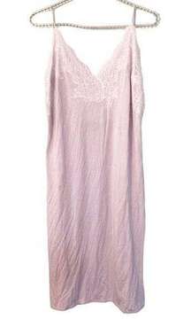 Natori Size Large Light Purple LUXE SHANGRI-LA TENCEL CHEMISE Dress Pajama