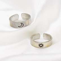 Sun and Moon Friendship Rings