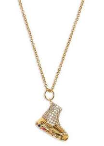 Kurt Geiger London Pavé Crystal Sneaker Pendant Necklace