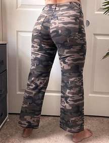 Sanctuary Camo Pants Wide Leg 28