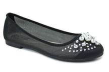 Italina by Summer Rio Black Embellished Flat