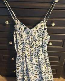 Moon Meadow sundress dress silk lined large l