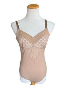 NWOT Womens Hanro Intimates Nude Second Skin Invisible Bodysuit - Sz M