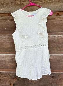 NWT JOA White Eyelet Romper