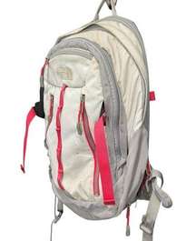 The North Face Surge II Daypack Backpack White Outdoor Hiking Holds Laptop TNF