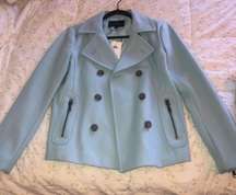 Banana Republic Baby Blue Pea Coat