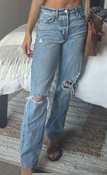 90s high waisted boyfriend jeans