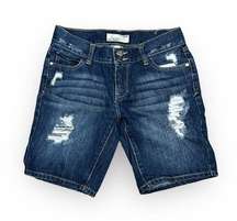 Decree |  Y2K Distressed 5 Pocket Bermuda Denim Short | Size 3